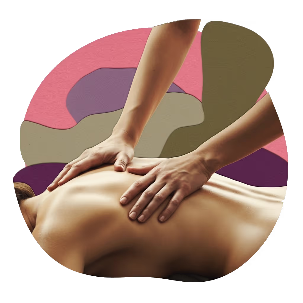 Massagebehandling av ryggen på Sund och Stark i Lomma